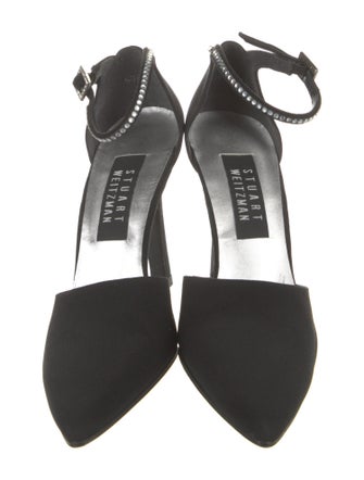 Stuart Weitzman Crystal Embellishments D'Orsay Pumps
