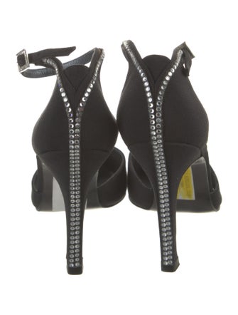 Stuart Weitzman Crystal Embellishments D'Orsay Pumps