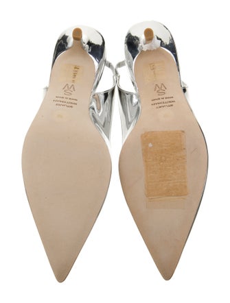 Stuart Weitzman Patent Leather Slingback Pumps