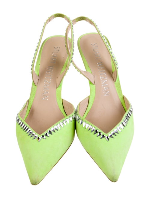 Stuart Weitzman Suede Slingback Pumps