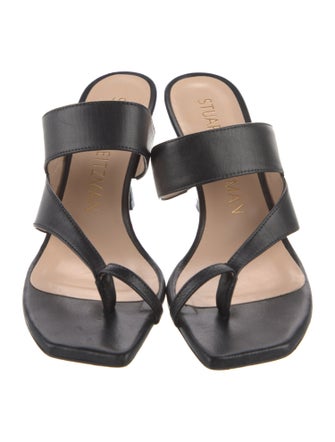 Stuart Weitzman Leather Slides
