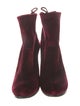 Stuart Weitzman Velvet Lace-Up Boots