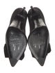 Stuart Weitzman Suede Bow Accents Pumps