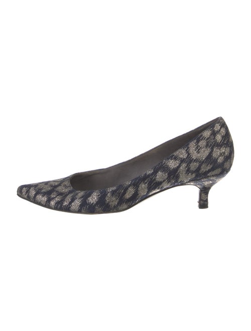 Stuart Weitzman Denim Printed Pumps