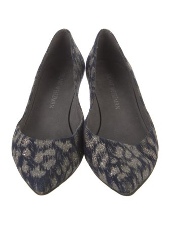 Stuart Weitzman Denim Printed Pumps