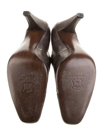 Stuart Weitzman Leather Animal Print Pumps