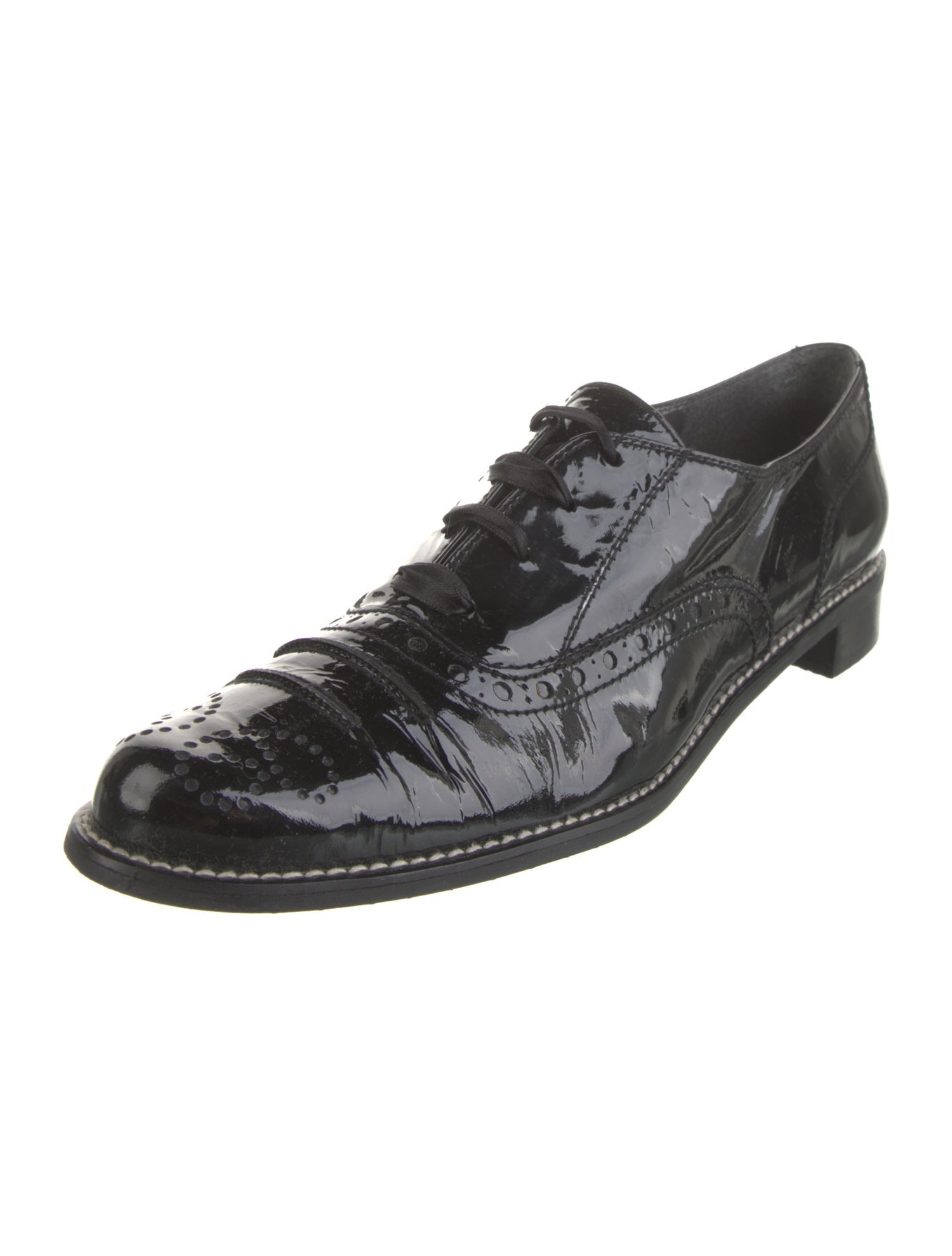 Stuart Weitzman Patent Leather Oxfords