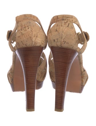 Stuart Weitzman Animal Print T-Strap Pumps