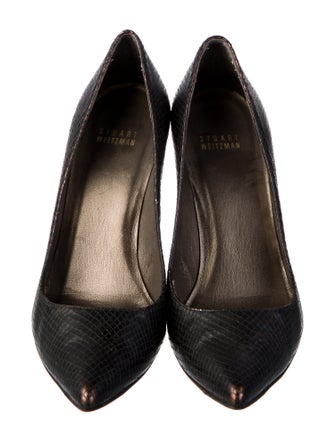 Stuart Weitzman Leather Animal Print Pumps