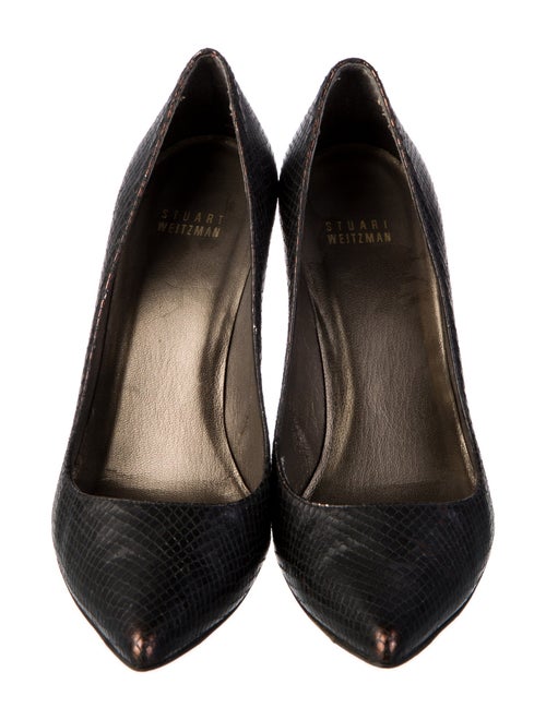 Stuart Weitzman Leather Animal Print Pumps