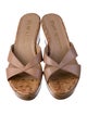 Stuart Weitzman Leather Slides