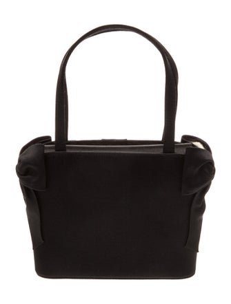 Stuart Weitzman Satin Top Handle Bag