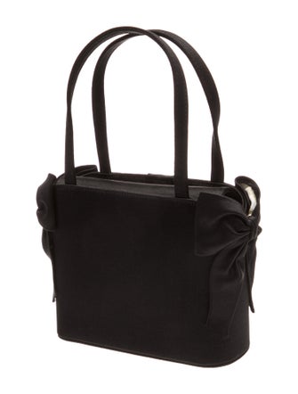 Stuart Weitzman Satin Top Handle Bag