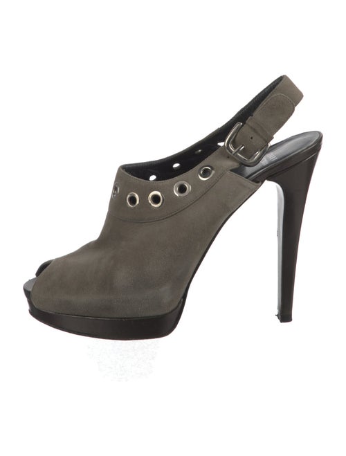 Stuart Weitzman Suede Slingback Pumps
