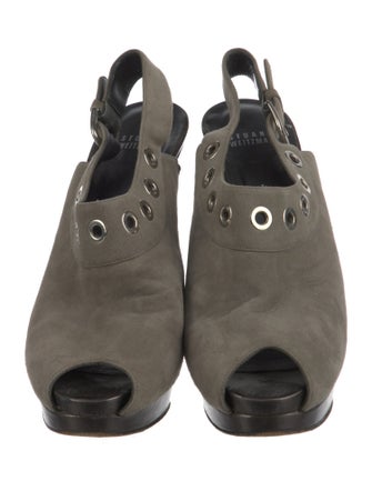 Stuart Weitzman Suede Slingback Pumps