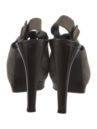 Stuart Weitzman Suede Slingback Pumps