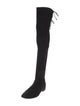 Stuart Weitzman Suede Lace-Up Boots