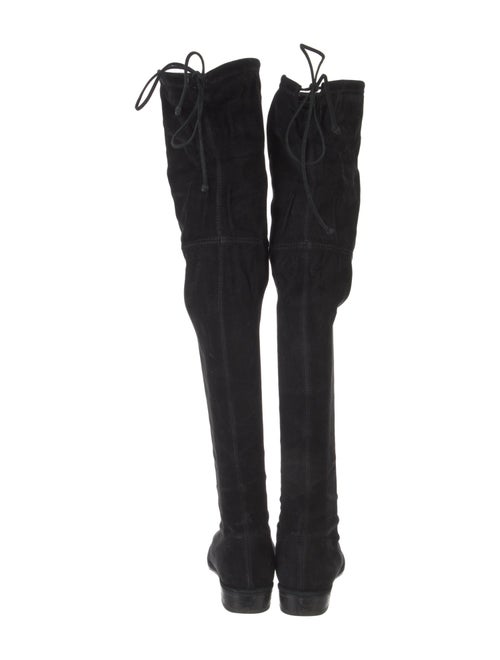 Stuart Weitzman Suede Lace-Up Boots