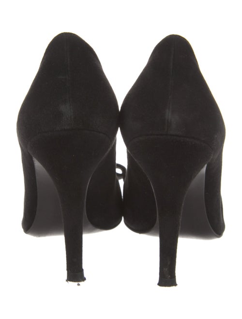 Stuart Weitzman Suede Bow Accents Pumps