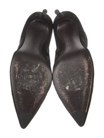 Stuart Weitzman Suede Mesh Accents Lace-Up Boots