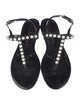 Stuart Weitzman Rubber T-Strap Sandals