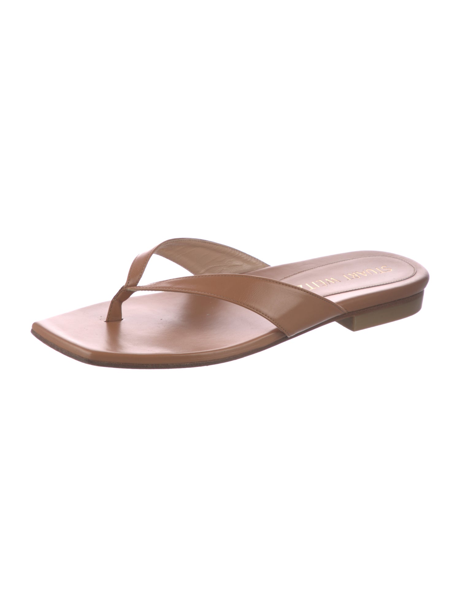 Stuart Weitzman Leather Slides