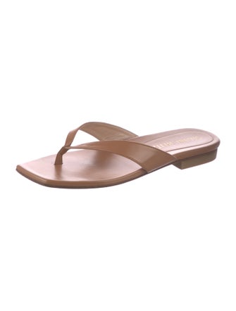 Stuart Weitzman Leather Slides