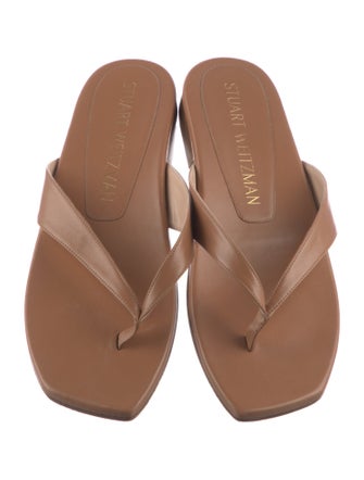 Stuart Weitzman Leather Slides