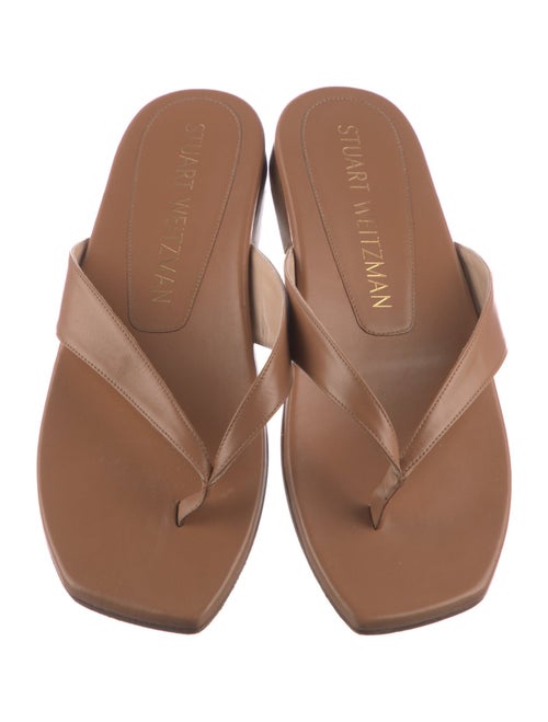 Stuart Weitzman Leather Slides