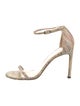 Stuart Weitzman Leather Animal Print Sandals