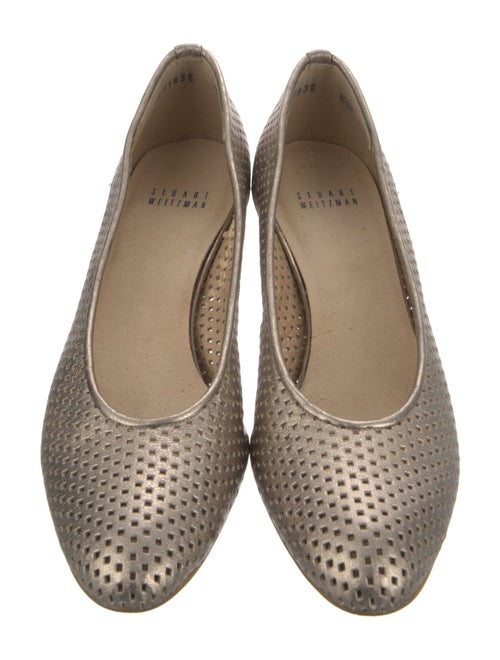 Stuart Weitzman Leather Lasercut Accents Pumps