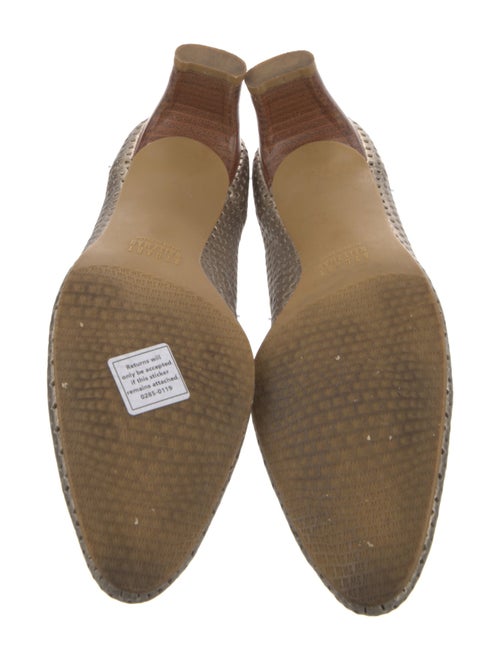 Stuart Weitzman Leather Lasercut Accents Pumps