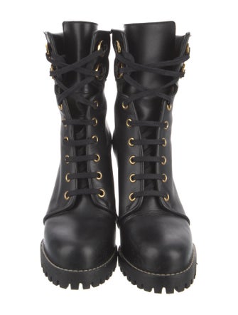 Stuart Weitzman Leather Combat Boots