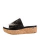 Stuart Weitzman Leather Slides