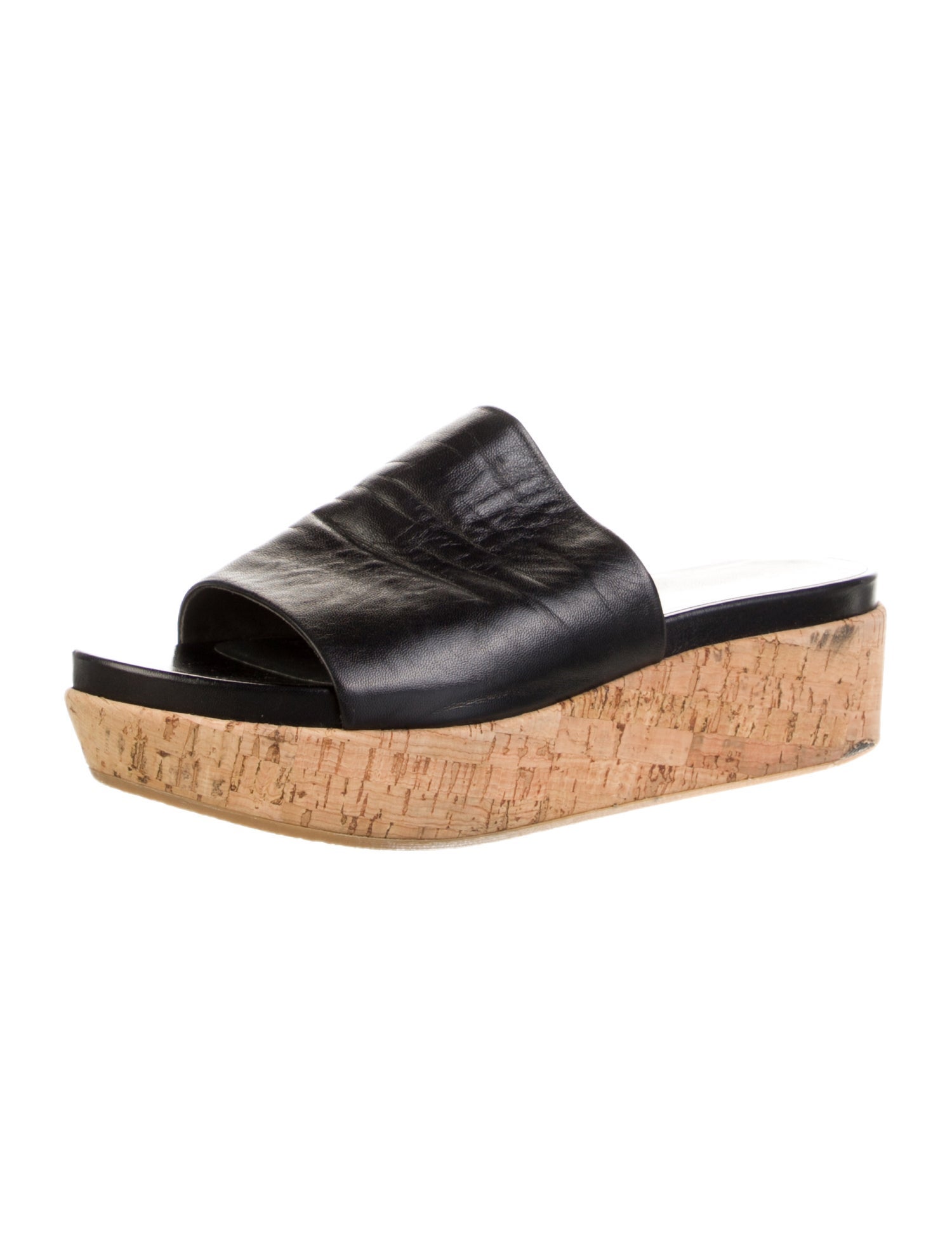 Stuart Weitzman Leather Slides