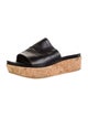 Stuart Weitzman Leather Slides