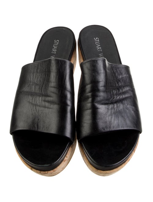 Stuart Weitzman Leather Slides
