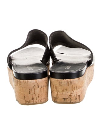 Stuart Weitzman Leather Slides