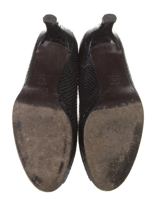 Stuart Weitzman Embossed Leather Pumps