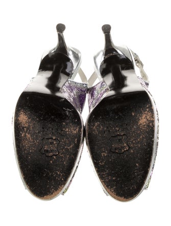 Stuart Weitzman Sequins Sequin Embellishments Slingback Pumps