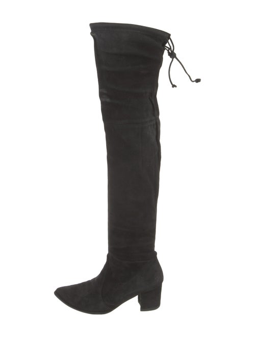 Stuart Weitzman Suede Lace-Up Boots