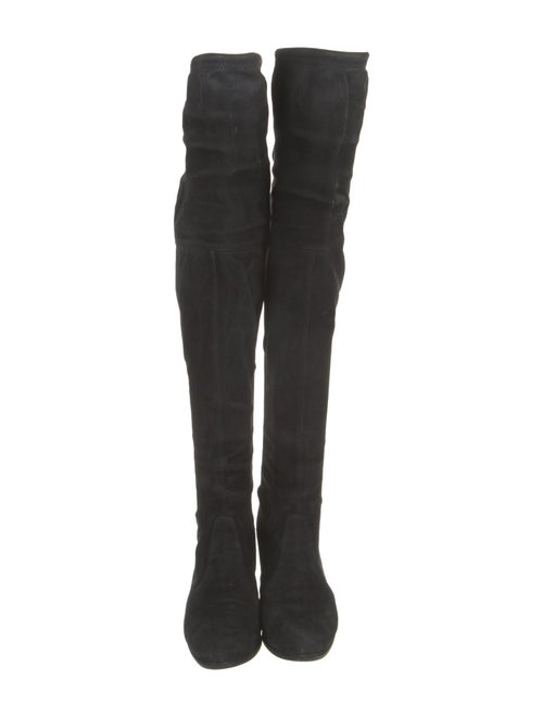 Stuart Weitzman Suede Lace-Up Boots