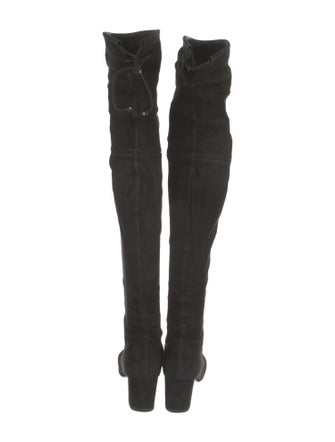 Stuart Weitzman Suede Lace-Up Boots