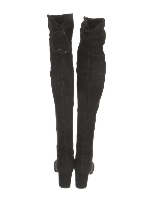 Stuart Weitzman Suede Lace-Up Boots