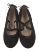 Stuart Weitzman Suede Tassel Accents Mary Jane Flats