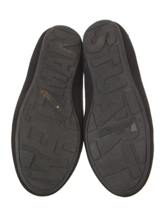 Stuart Weitzman Suede Tassel Accents Mary Jane Flats