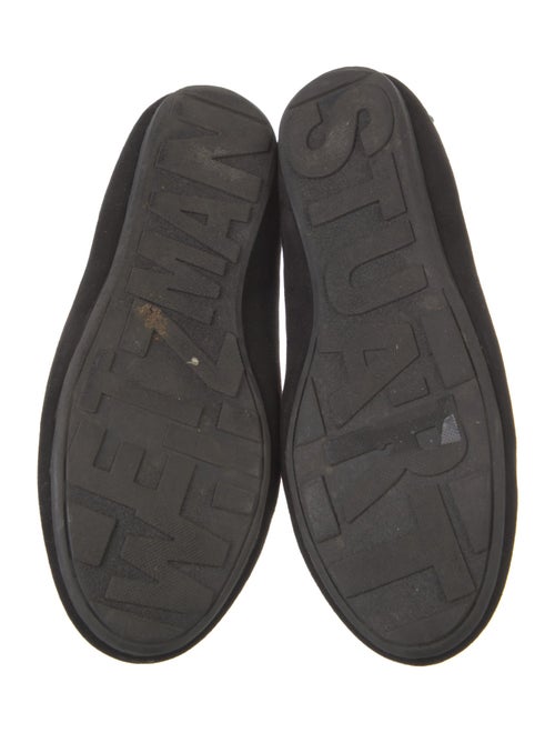 Stuart Weitzman Suede Tassel Accents Mary Jane Flats