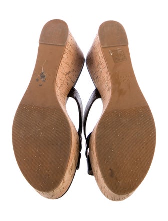 Stuart Weitzman Patent Leather Slides