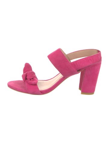 Stuart Weitzman Sandals Suede Slides US 7 |