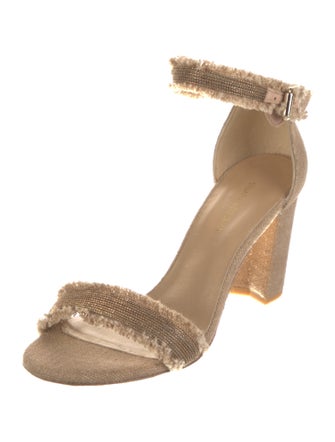 Stuart Weitzman Canvas Sandals